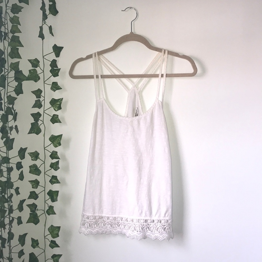 Strappy White Tank